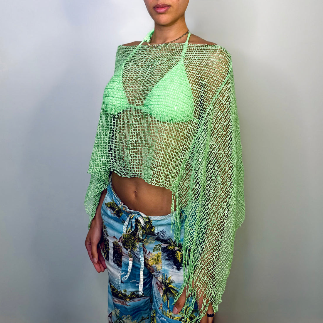 Tulum Emerald Poncho