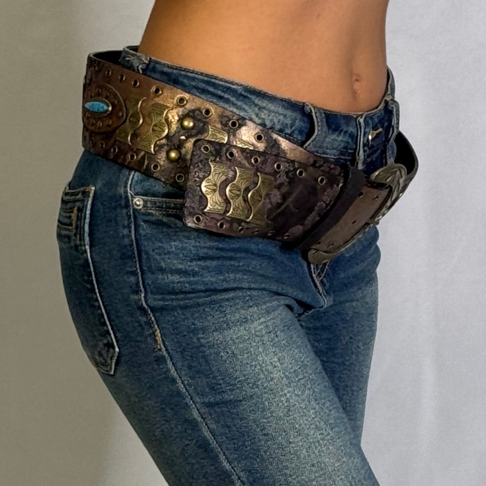 Wild Turquoise Chunky Belt