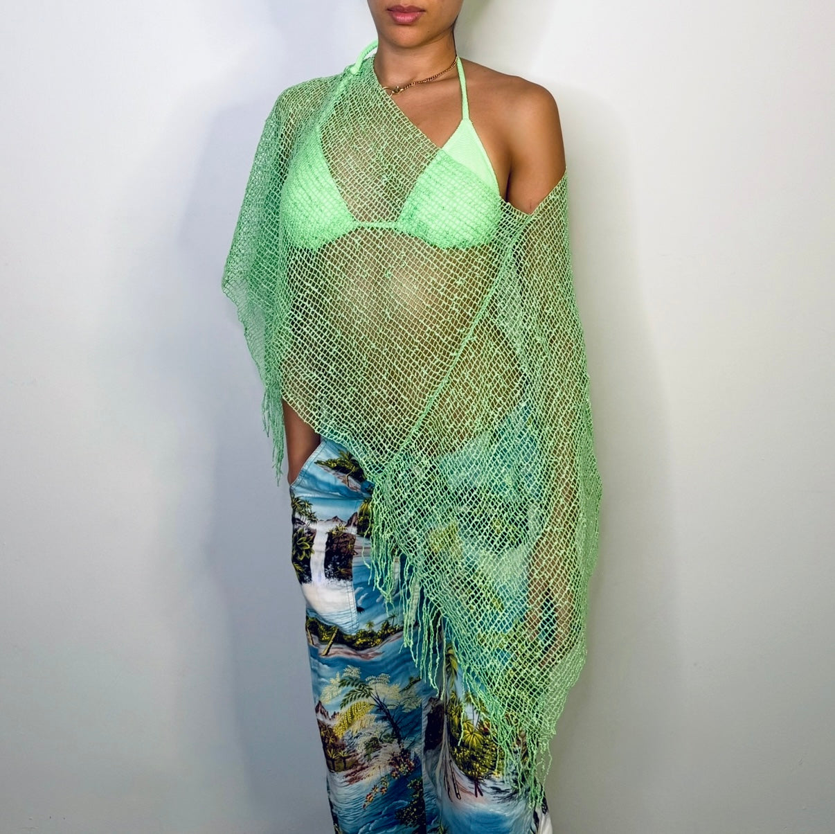 Tulum Emerald Poncho