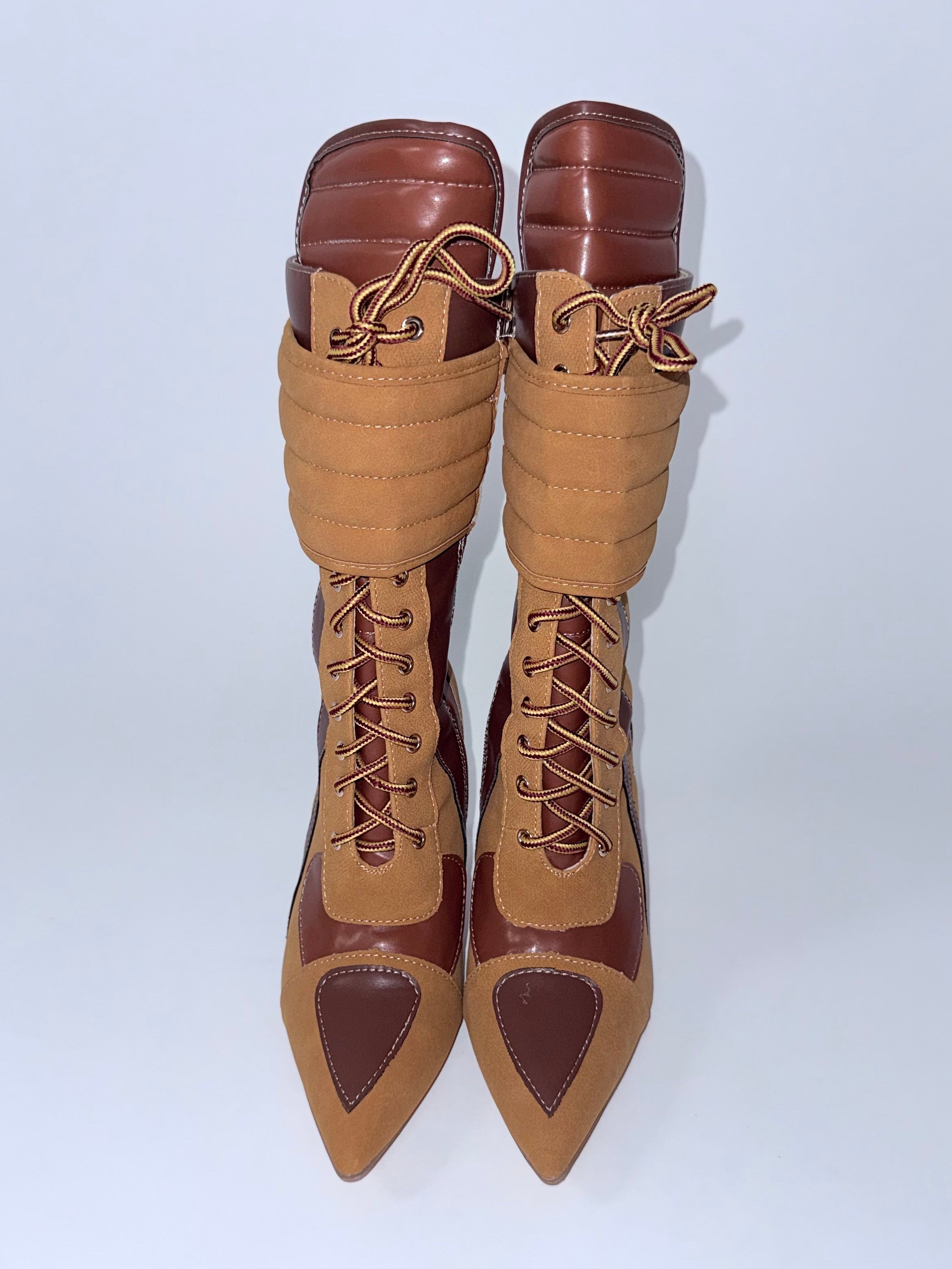 Camel Pointed Sporty Bootie