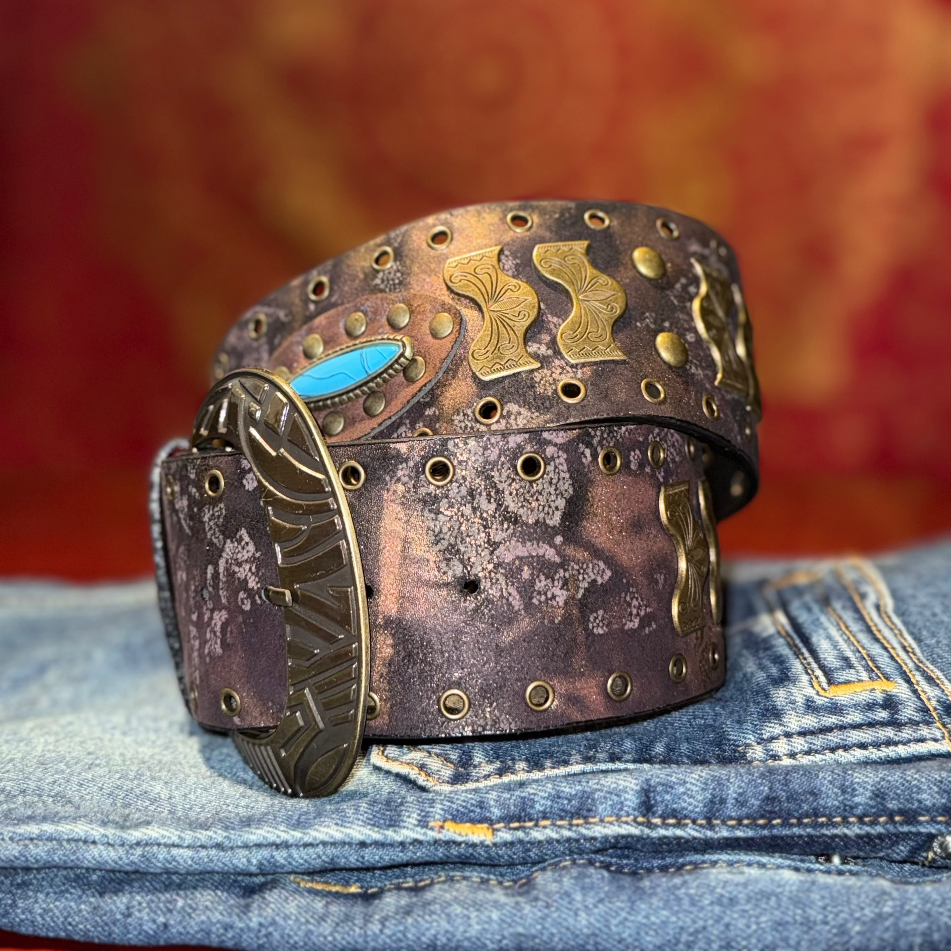 Wild Turquoise Chunky Belt